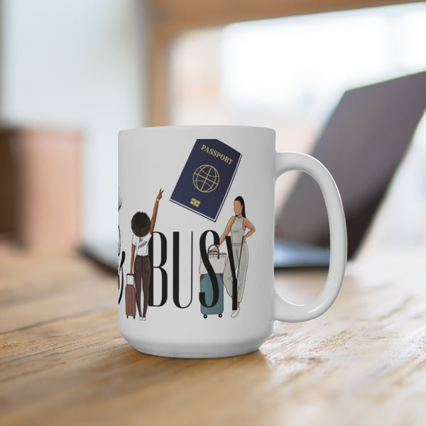 Booked & Busy Ceramic Mug 15oz